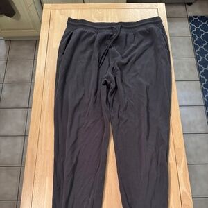 Free Fly Men's Bamboo Lightweight Fleece Jogger Size Large Black Sand